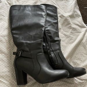 Tall black boots